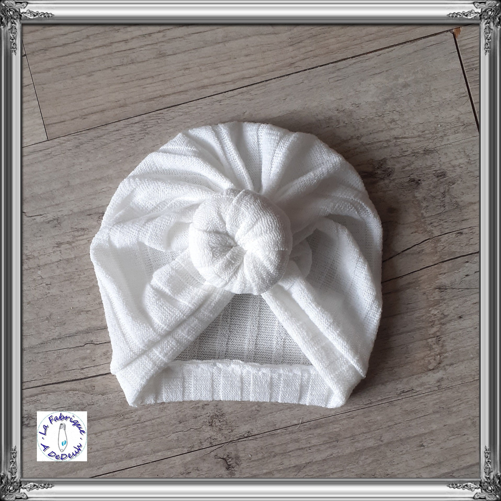 Turban bonnet simple en tissu maille 2 couleurs – La Fabrique A DeDeuh